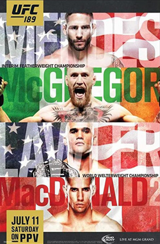 UFC 189 Event Poster