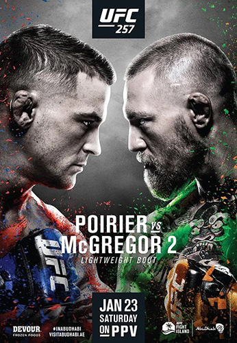 UFC 257 Event Poster